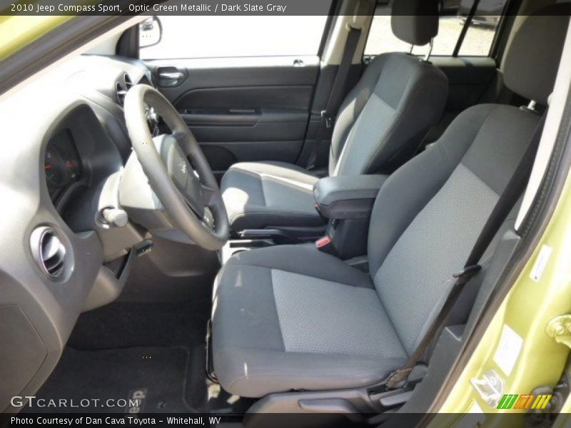 Optic Green Metallic / Dark Slate Gray 2010 Jeep Compass Sport