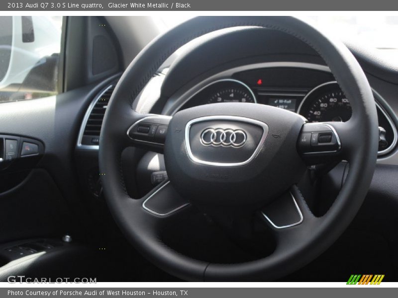 Glacier White Metallic / Black 2013 Audi Q7 3.0 S Line quattro