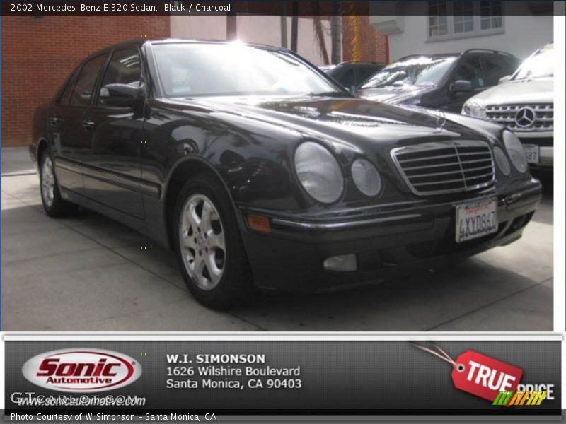 Black / Charcoal 2002 Mercedes-Benz E 320 Sedan