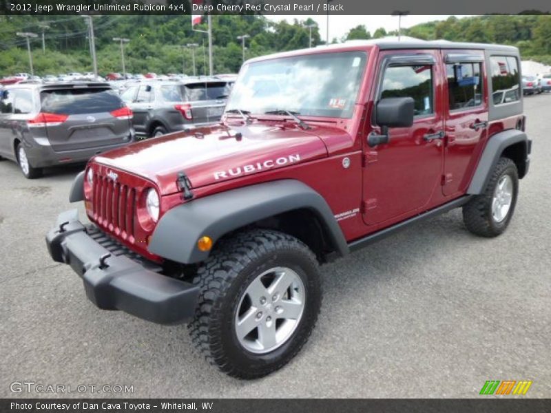 Deep Cherry Red Crystal Pearl / Black 2012 Jeep Wrangler Unlimited Rubicon 4x4
