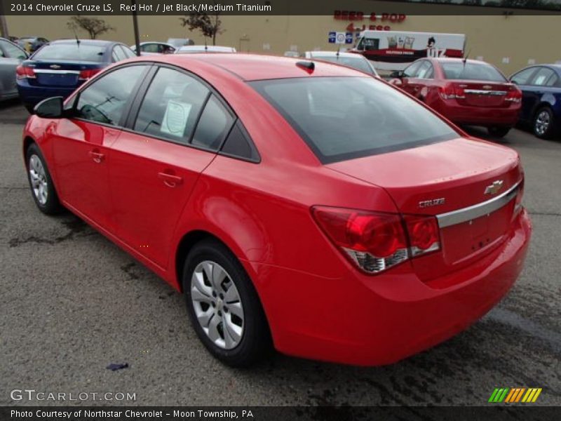 Red Hot / Jet Black/Medium Titanium 2014 Chevrolet Cruze LS