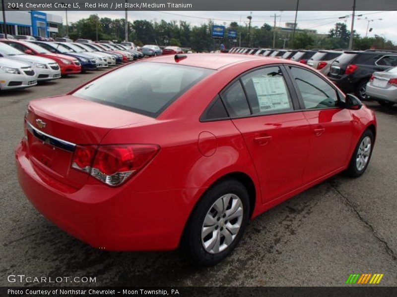 Red Hot / Jet Black/Medium Titanium 2014 Chevrolet Cruze LS