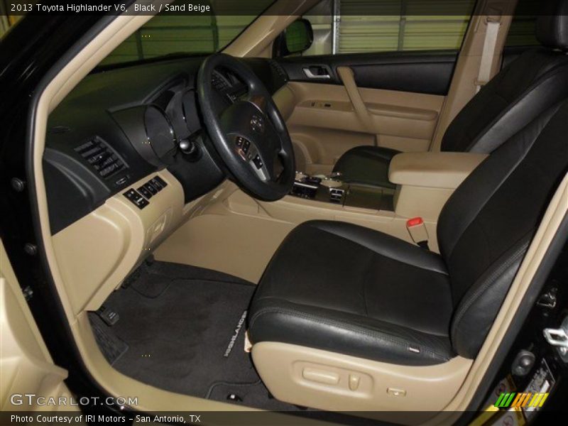 Black / Sand Beige 2013 Toyota Highlander V6