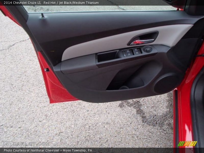 Red Hot / Jet Black/Medium Titanium 2014 Chevrolet Cruze LS
