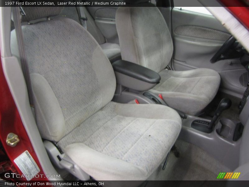 Laser Red Metallic / Medium Graphite 1997 Ford Escort LX Sedan