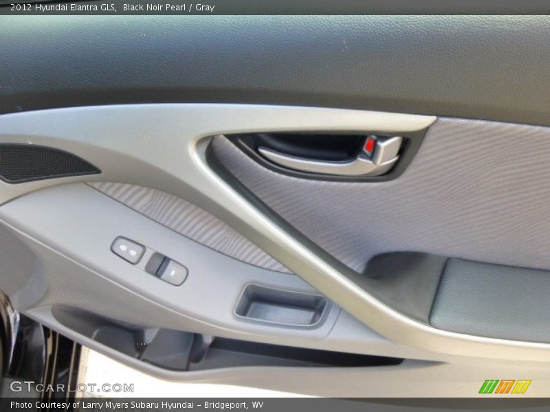 Black Noir Pearl / Gray 2012 Hyundai Elantra GLS