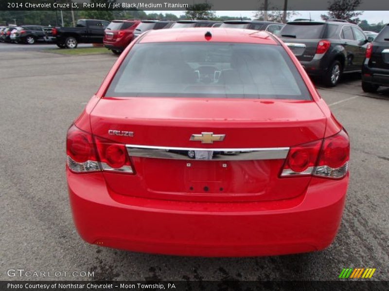 Red Hot / Jet Black/Medium Titanium 2014 Chevrolet Cruze LS