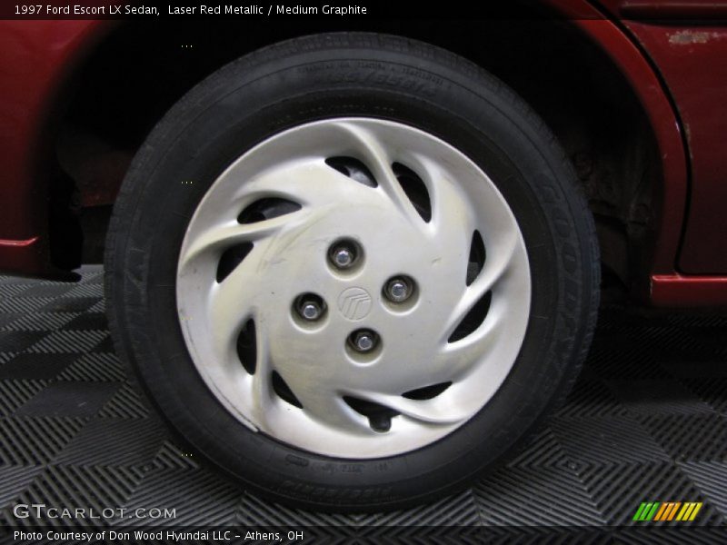 Laser Red Metallic / Medium Graphite 1997 Ford Escort LX Sedan