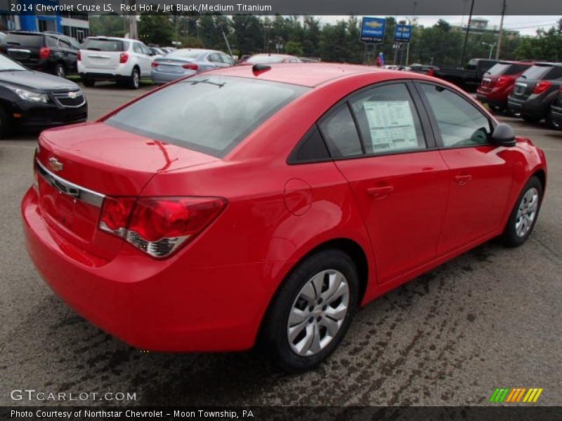 Red Hot / Jet Black/Medium Titanium 2014 Chevrolet Cruze LS