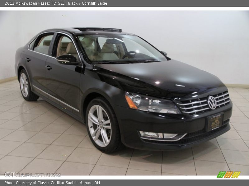 Black / Cornsilk Beige 2012 Volkswagen Passat TDI SEL