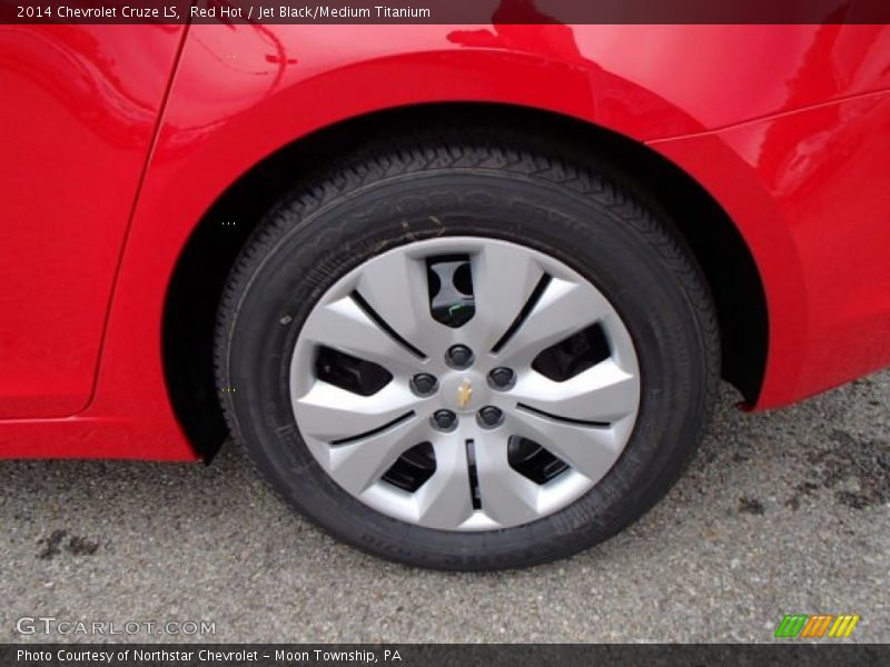 Red Hot / Jet Black/Medium Titanium 2014 Chevrolet Cruze LS