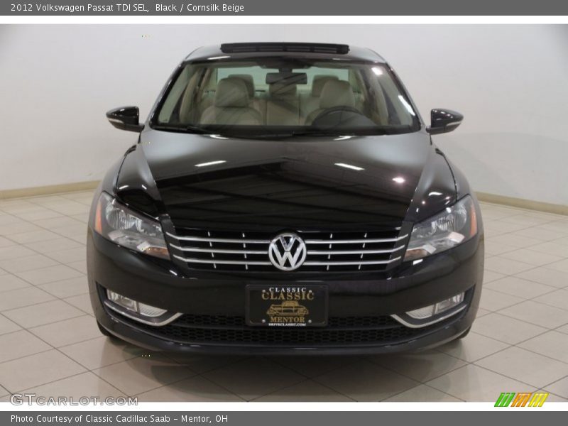 Black / Cornsilk Beige 2012 Volkswagen Passat TDI SEL