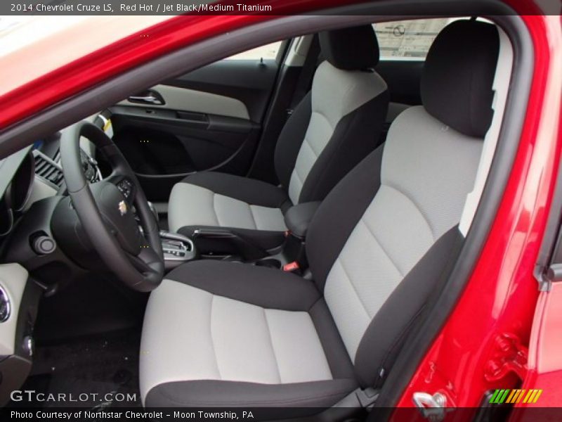 Red Hot / Jet Black/Medium Titanium 2014 Chevrolet Cruze LS