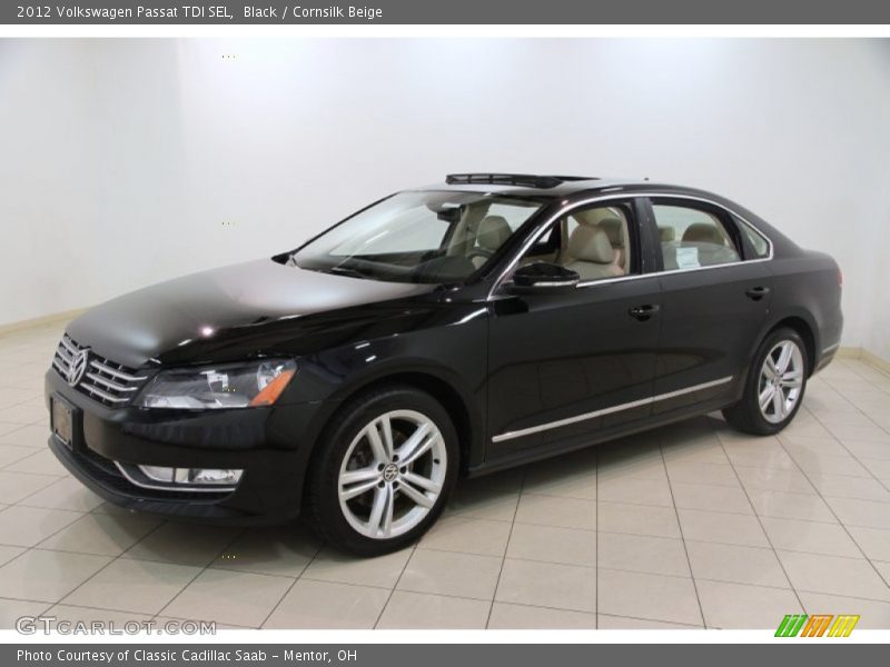 Black / Cornsilk Beige 2012 Volkswagen Passat TDI SEL