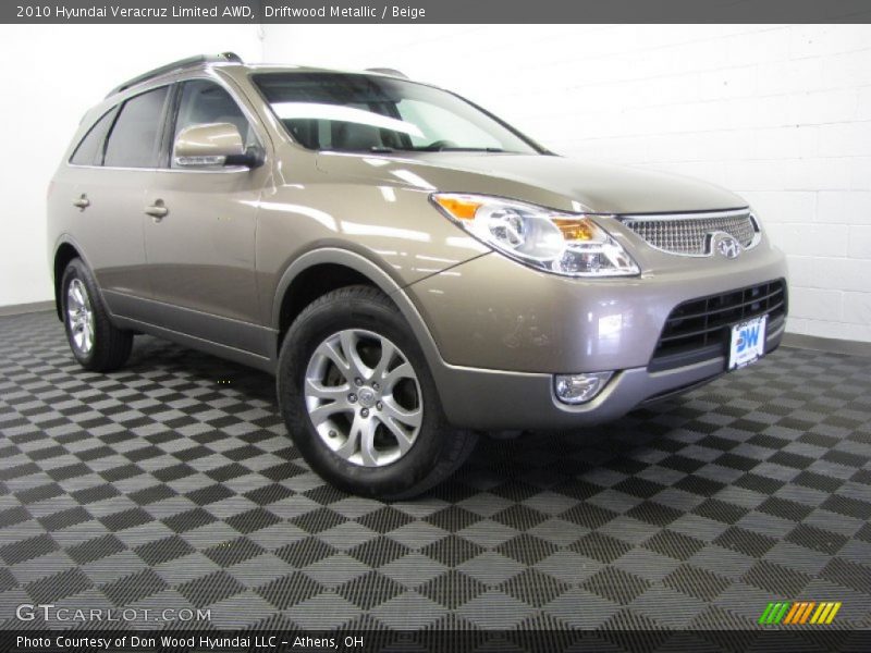 Driftwood Metallic / Beige 2010 Hyundai Veracruz Limited AWD