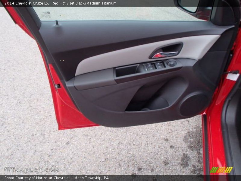 Red Hot / Jet Black/Medium Titanium 2014 Chevrolet Cruze LS