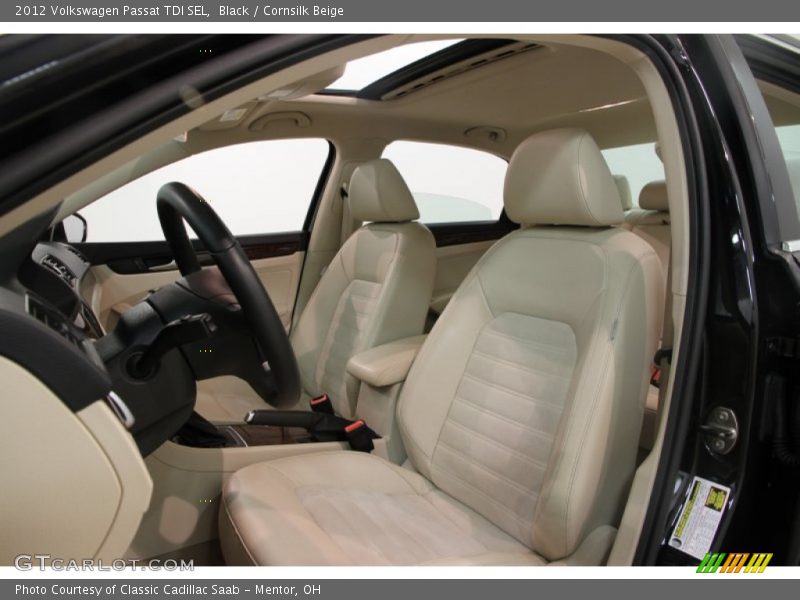 Black / Cornsilk Beige 2012 Volkswagen Passat TDI SEL