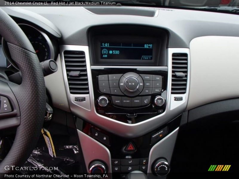 Red Hot / Jet Black/Medium Titanium 2014 Chevrolet Cruze LS