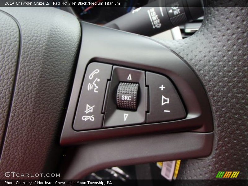 Red Hot / Jet Black/Medium Titanium 2014 Chevrolet Cruze LS