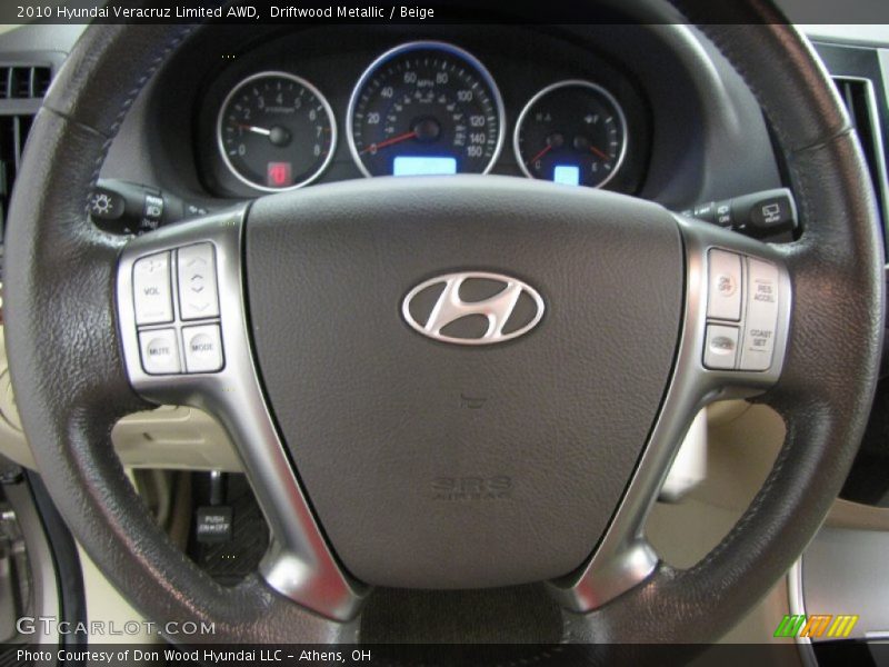 Driftwood Metallic / Beige 2010 Hyundai Veracruz Limited AWD