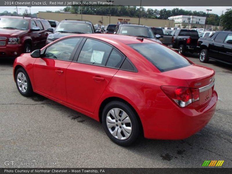 Red Hot / Jet Black/Medium Titanium 2014 Chevrolet Cruze LS