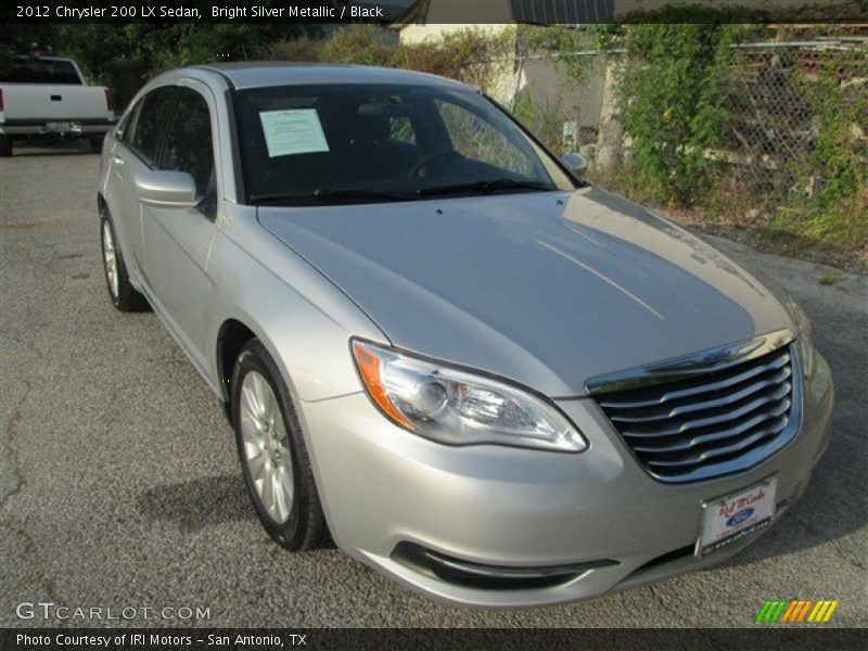Bright Silver Metallic / Black 2012 Chrysler 200 LX Sedan