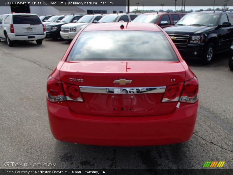 Red Hot / Jet Black/Medium Titanium 2014 Chevrolet Cruze LS