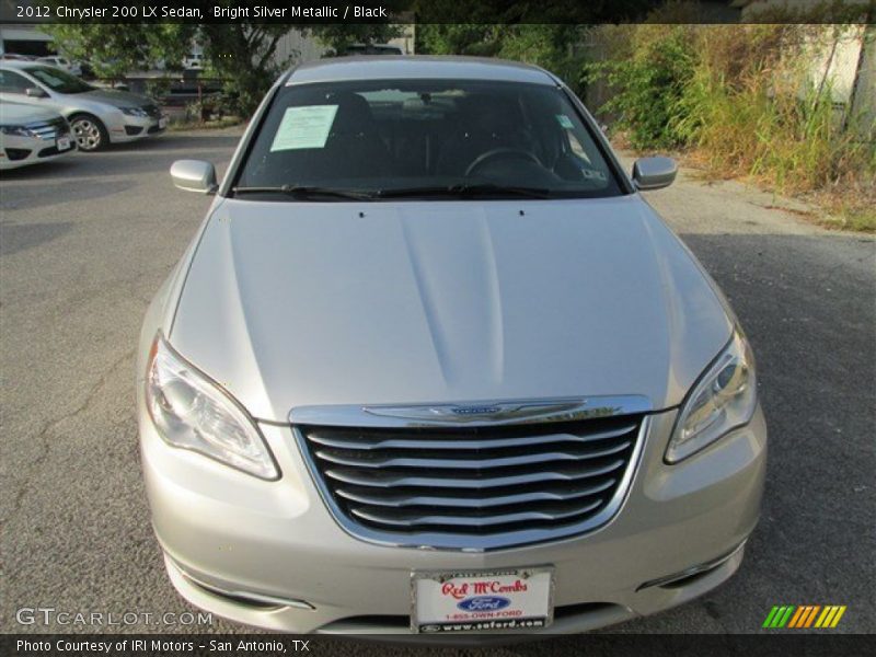 Bright Silver Metallic / Black 2012 Chrysler 200 LX Sedan