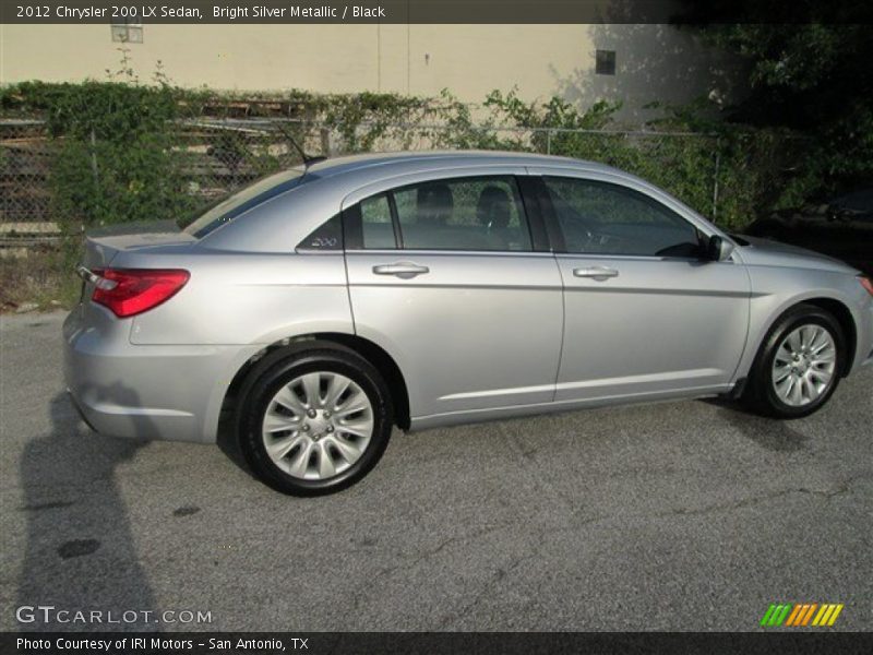 Bright Silver Metallic / Black 2012 Chrysler 200 LX Sedan