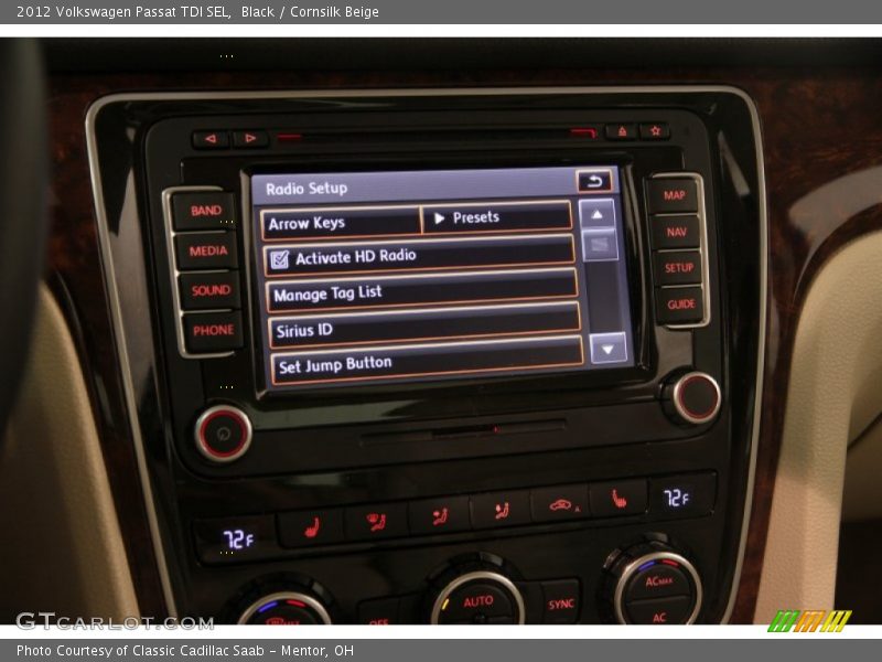 Black / Cornsilk Beige 2012 Volkswagen Passat TDI SEL