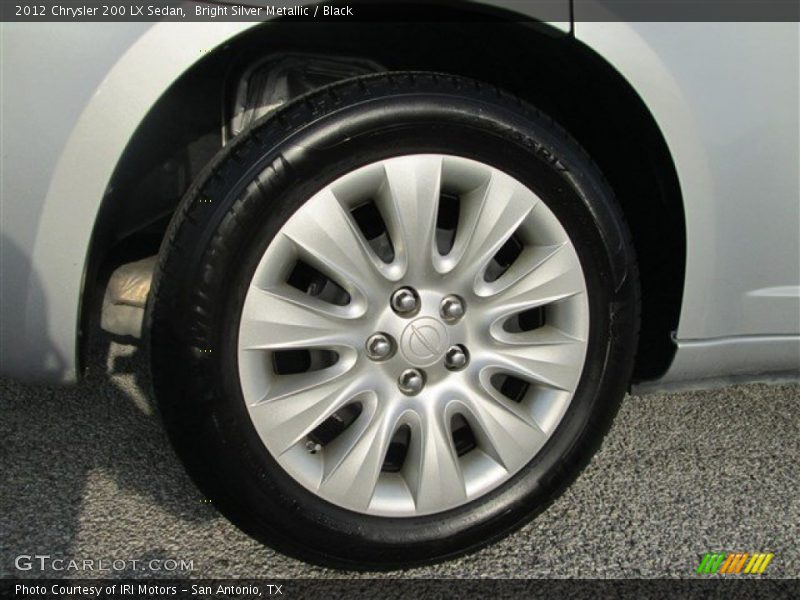 Bright Silver Metallic / Black 2012 Chrysler 200 LX Sedan