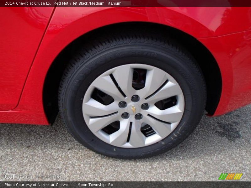 Red Hot / Jet Black/Medium Titanium 2014 Chevrolet Cruze LS