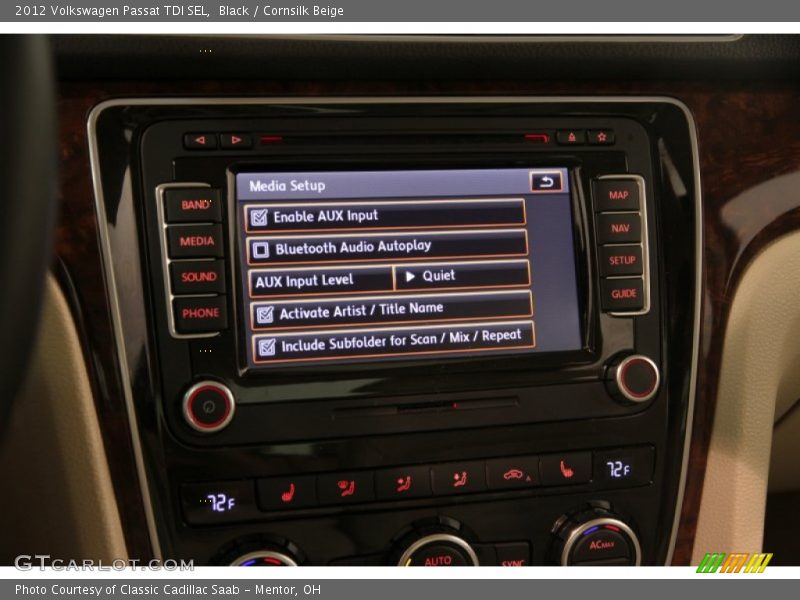 Black / Cornsilk Beige 2012 Volkswagen Passat TDI SEL