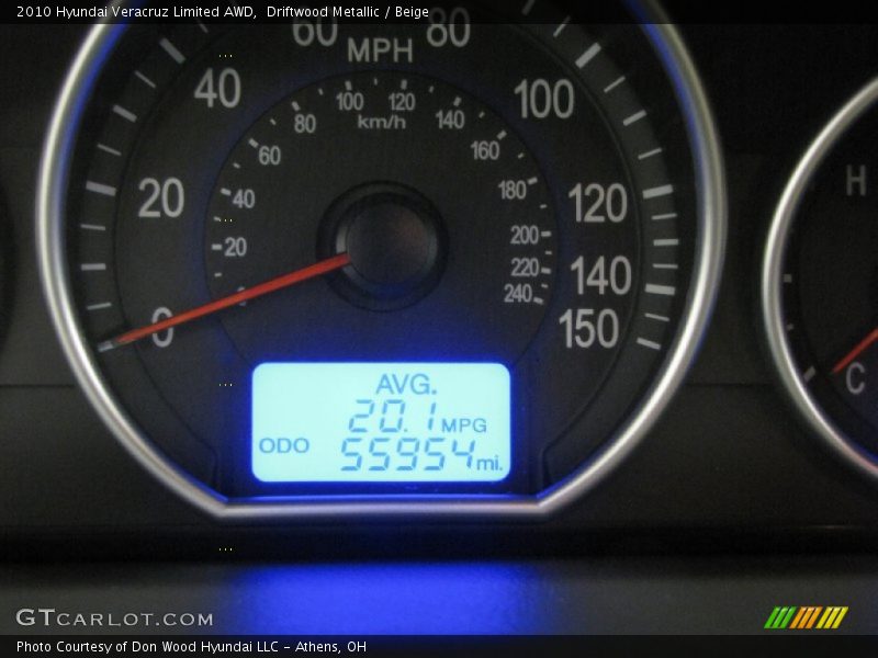 Driftwood Metallic / Beige 2010 Hyundai Veracruz Limited AWD