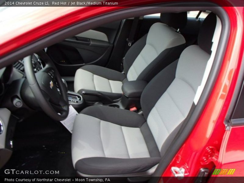 Red Hot / Jet Black/Medium Titanium 2014 Chevrolet Cruze LS