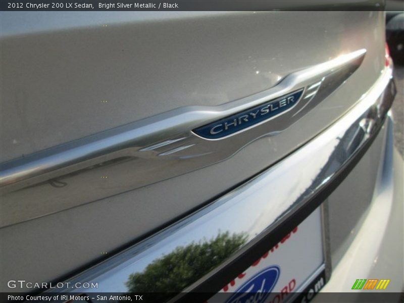Bright Silver Metallic / Black 2012 Chrysler 200 LX Sedan