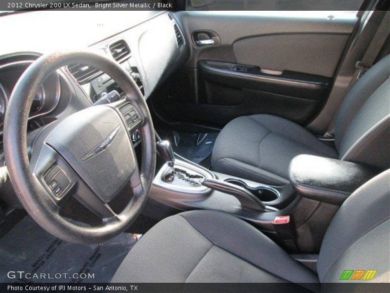 Bright Silver Metallic / Black 2012 Chrysler 200 LX Sedan