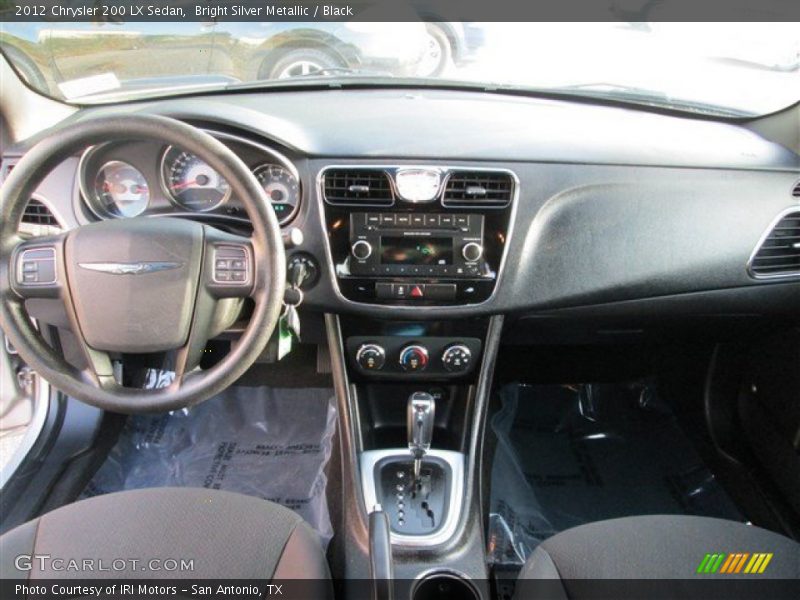 Bright Silver Metallic / Black 2012 Chrysler 200 LX Sedan