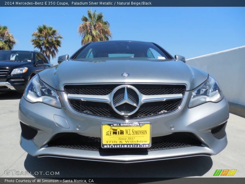 Paladium Silver Metallic / Natural Beige/Black 2014 Mercedes-Benz E 350 Coupe