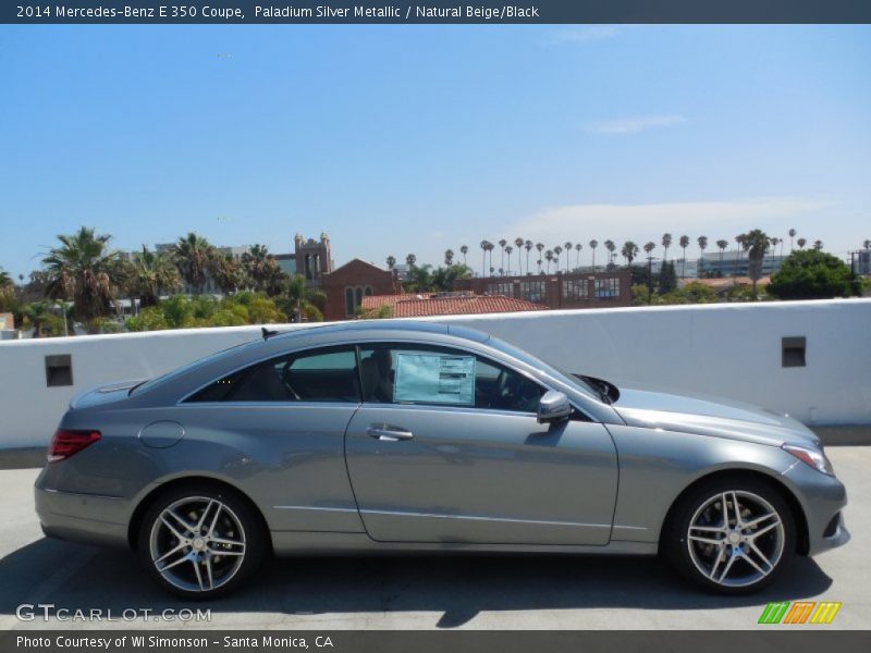 Paladium Silver Metallic / Natural Beige/Black 2014 Mercedes-Benz E 350 Coupe