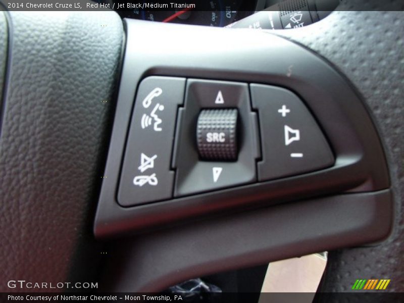 Red Hot / Jet Black/Medium Titanium 2014 Chevrolet Cruze LS