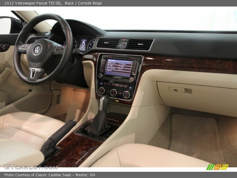 Black / Cornsilk Beige 2012 Volkswagen Passat TDI SEL