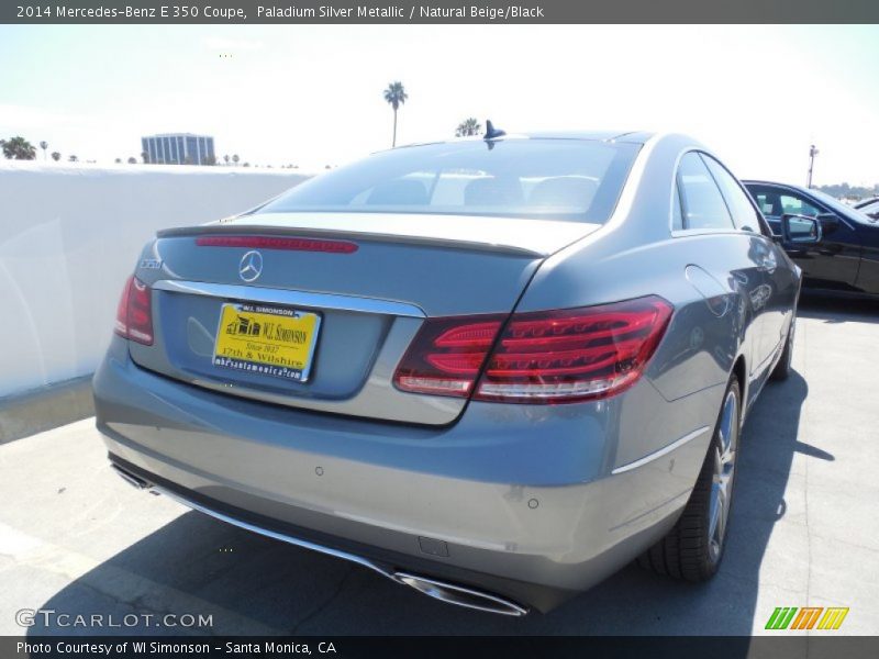Paladium Silver Metallic / Natural Beige/Black 2014 Mercedes-Benz E 350 Coupe