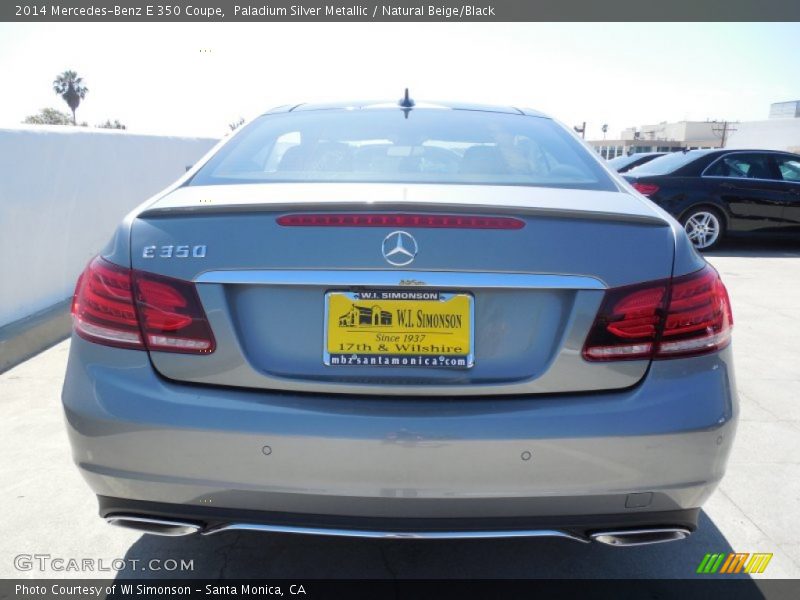 Paladium Silver Metallic / Natural Beige/Black 2014 Mercedes-Benz E 350 Coupe