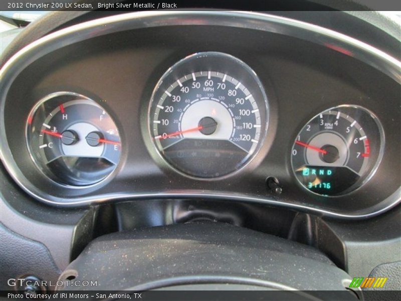 Bright Silver Metallic / Black 2012 Chrysler 200 LX Sedan