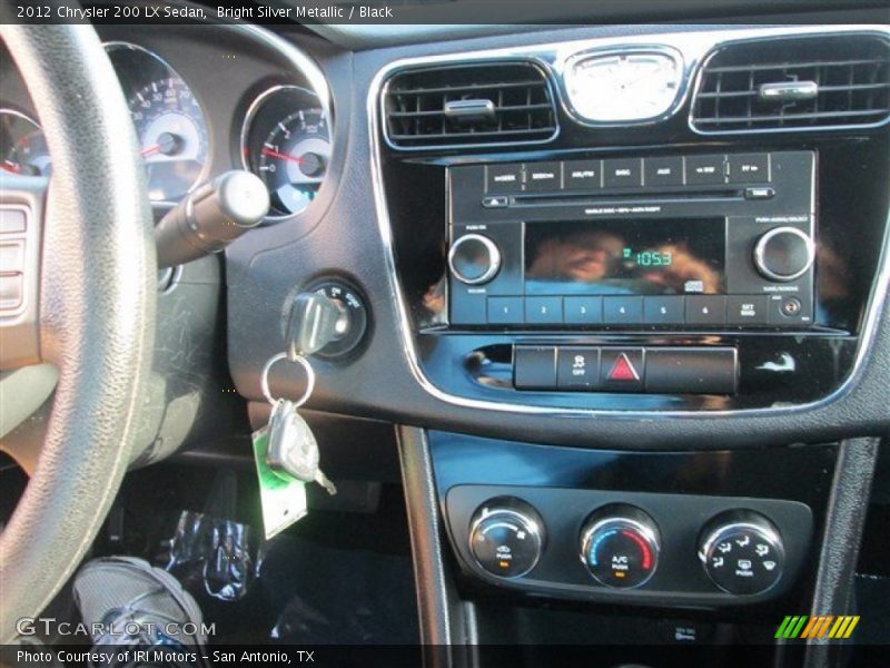 Bright Silver Metallic / Black 2012 Chrysler 200 LX Sedan