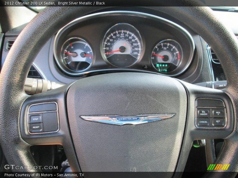 Bright Silver Metallic / Black 2012 Chrysler 200 LX Sedan