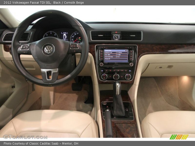 Black / Cornsilk Beige 2012 Volkswagen Passat TDI SEL