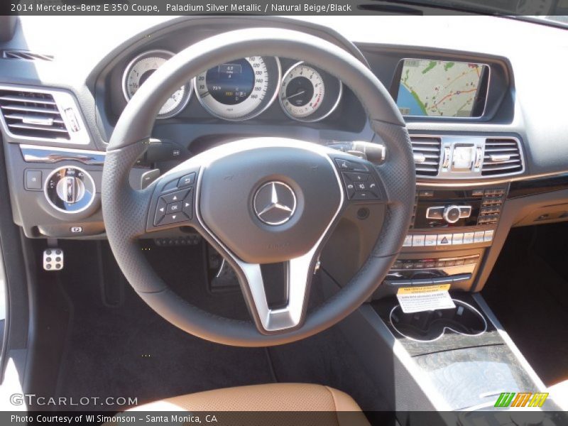 Paladium Silver Metallic / Natural Beige/Black 2014 Mercedes-Benz E 350 Coupe