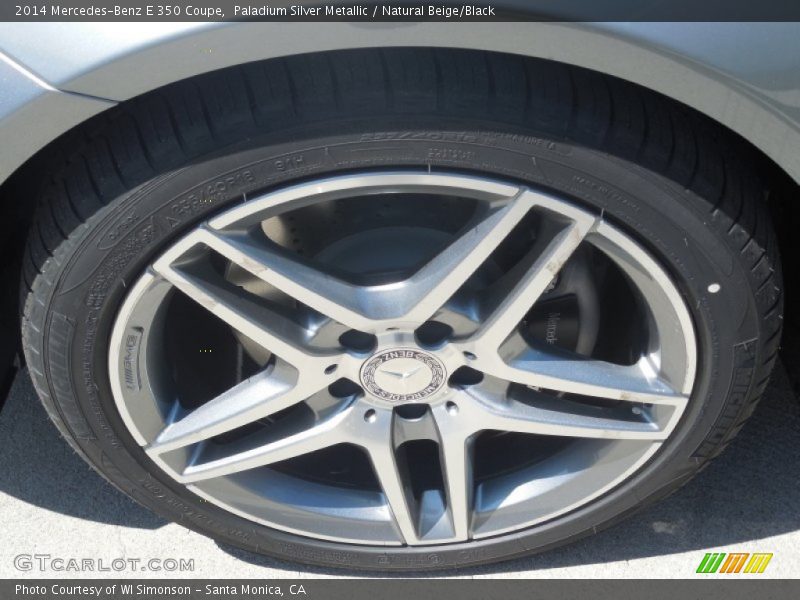 Paladium Silver Metallic / Natural Beige/Black 2014 Mercedes-Benz E 350 Coupe